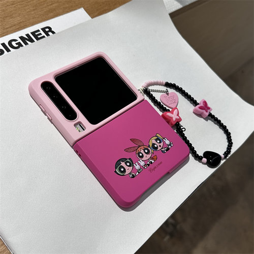 飞天小女警适用小米mix2手机壳三星Zflip7华为Pocket折叠荣耀OPPO FindN3摩托罗拉razr60新款PuraX保护套5 - 图3