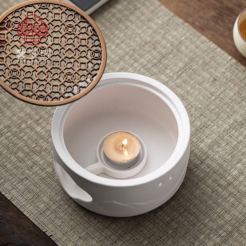 简约白色温茶炉家用小型蜡烛煮茶炉餐厅酒店温茶器茶水保温底座,淘宝优惠券,粉丝福利购,淘宝优惠卷