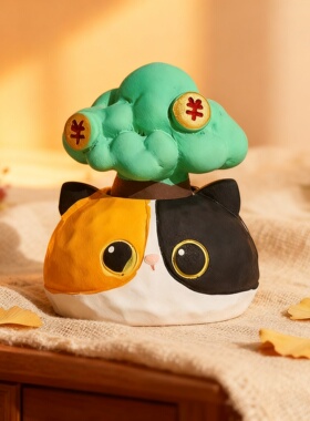 可爱猫咪公仔摆件桌面包挂礼物