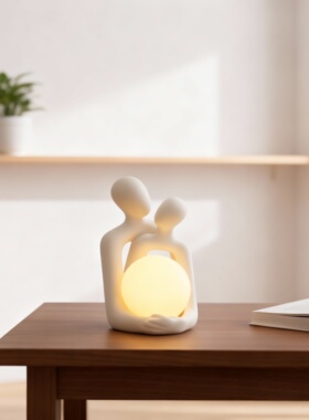 创意人物造型陶瓷台灯摆件