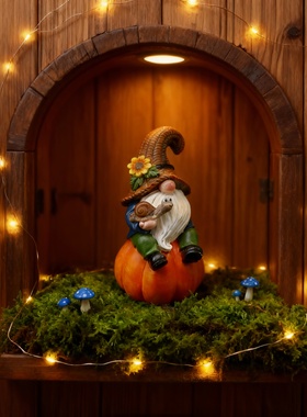 南瓜地精装饰摆件户外庭院蘑菇