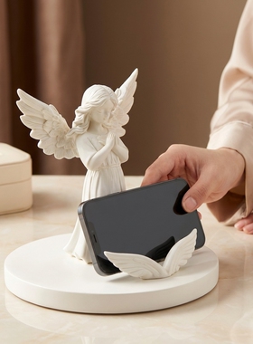 白色天使树脂装饰摆件简约家居