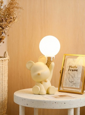 可爱小熊床头台灯少女心摆件