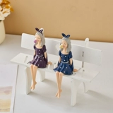 Симпатичная девушка на рабочем столе уколоть INS, Wind Girl Heart Girls 'Room Книжный шкаф для стола, висящая нога кукла дома украшение