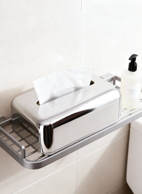 不锈钢浴室便携抽纸盒