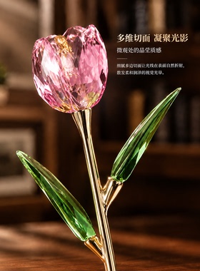 北欧简约透明玻璃花瓶水养鲜花