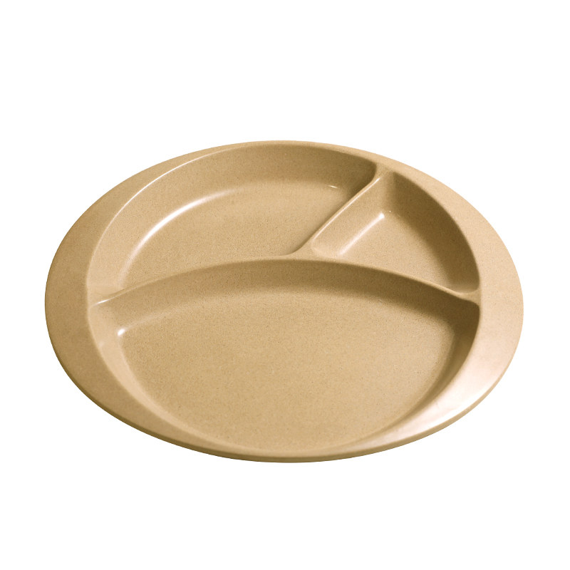 玉米稻壳儿童分格餐盘婴儿小孩宝宝辅食工具简约健康碗餐具套装