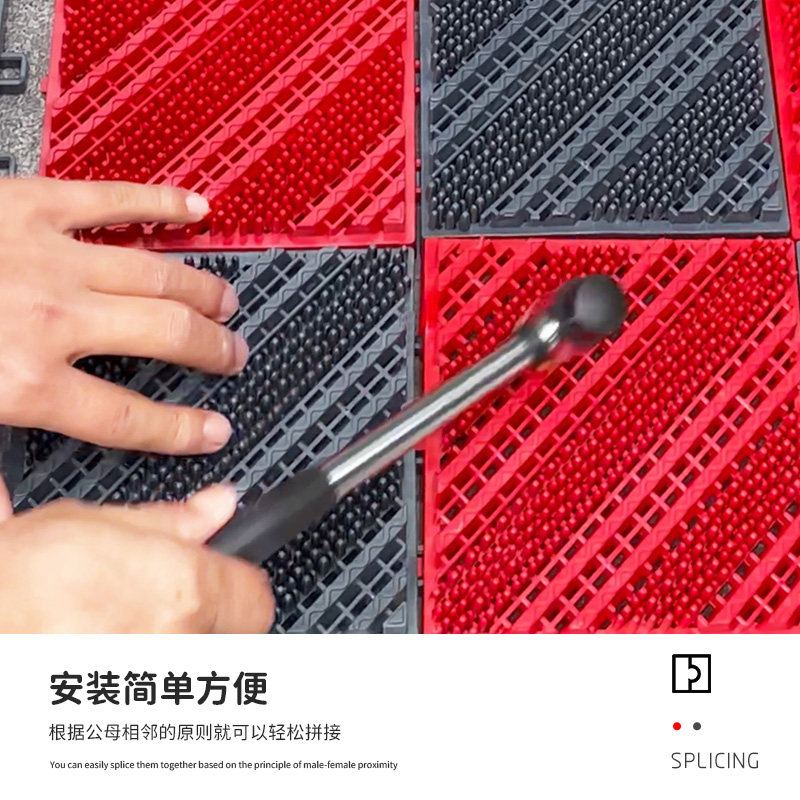 室外二合一防滑除尘地垫台阶脚垫酒店商场进门门口门垫拼接垫定制_虎窝淘