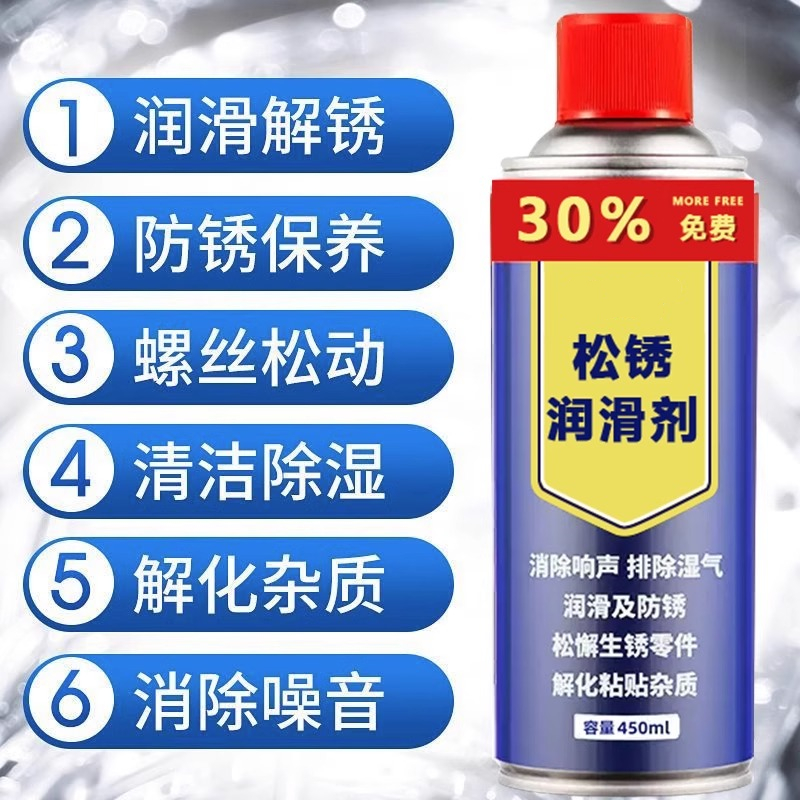 除锈剂防锈润滑剂汽车螺丝螺栓松动剂门锁钢铁金属强力去锈润滑油 - 图1