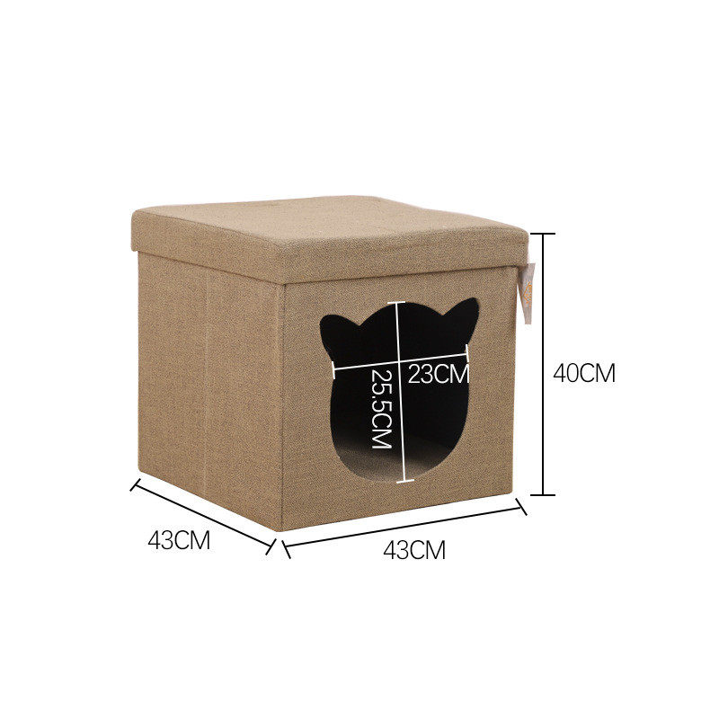 热销厂家通实木猫窝凳子封闭式人猫共用猫咪用品小幼猫屋房子四季,淘宝优惠券,粉丝福利购,淘宝优惠卷