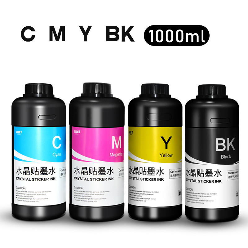 印彩王适用于A3 UV平板打印机 异型无规则表明高光泽水晶贴墨水 - 图0