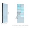 Attendance card holder card slot card holder 24-bit 50-bit punch card attendance machine plastic card holder drop-resistant material Lanzhi