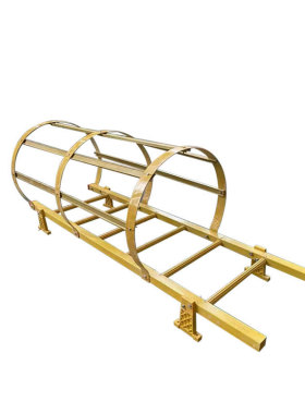 笼爬梯护玻璃钢地铁检查井护笼基坑垂直消防护栏爬梯