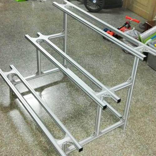 热销厂家铝合金非标铝型材工作台框架 直发组合架 设备架机架铝型 - 图1