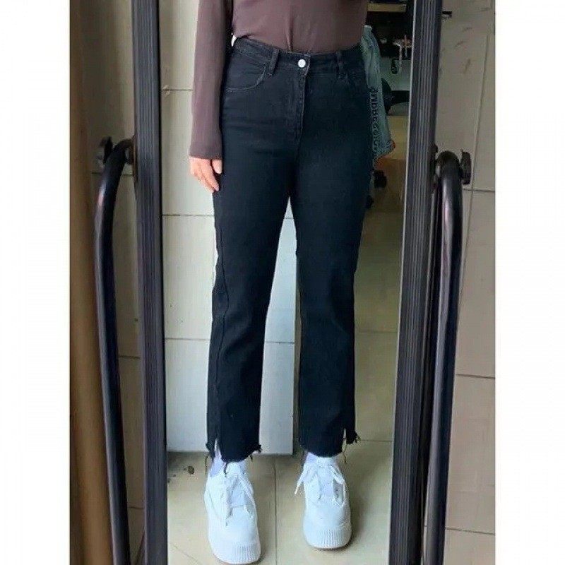 300斤特大码女夏季新款胖mm侧边开叉学生显瘦九分直筒,淘宝优惠券,粉丝福利购,淘宝优惠卷