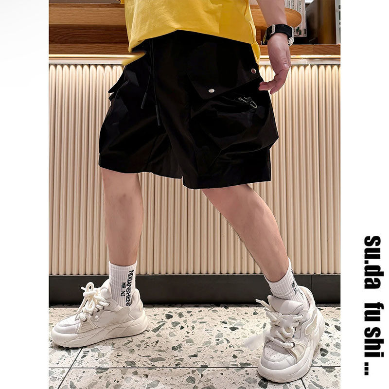 素搭夏季新款休闲五分裤男潮流时尚百搭高品质多口袋工装男,淘宝优惠券,粉丝福利购,淘宝优惠卷