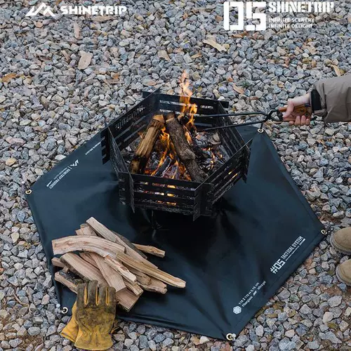 Shanqu Outdoor Camping Fireproof Clate Picnic Fire Isless Mat Silicone Высокотемпературные огнезащитные коврики.