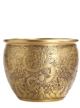 价低缸龙缸铜缸浮雕龙缸量大九龙厂家直供可代发