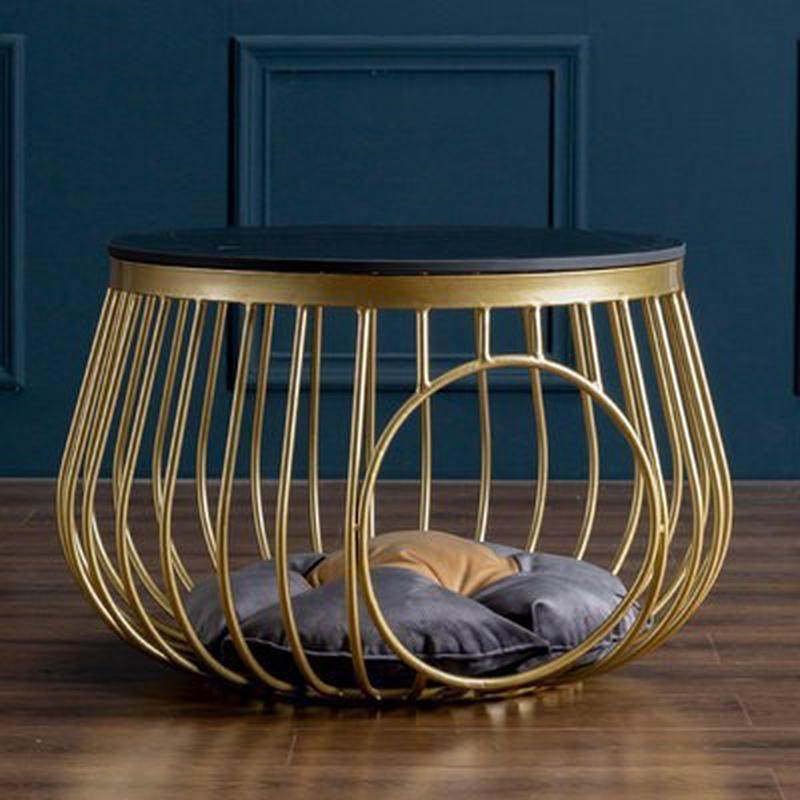 北欧创意铁艺客厅小户型边几人猫共用茶几猫咪宠物猫窝板咖啡桌岩,淘宝优惠券,粉丝福利购,淘宝优惠卷