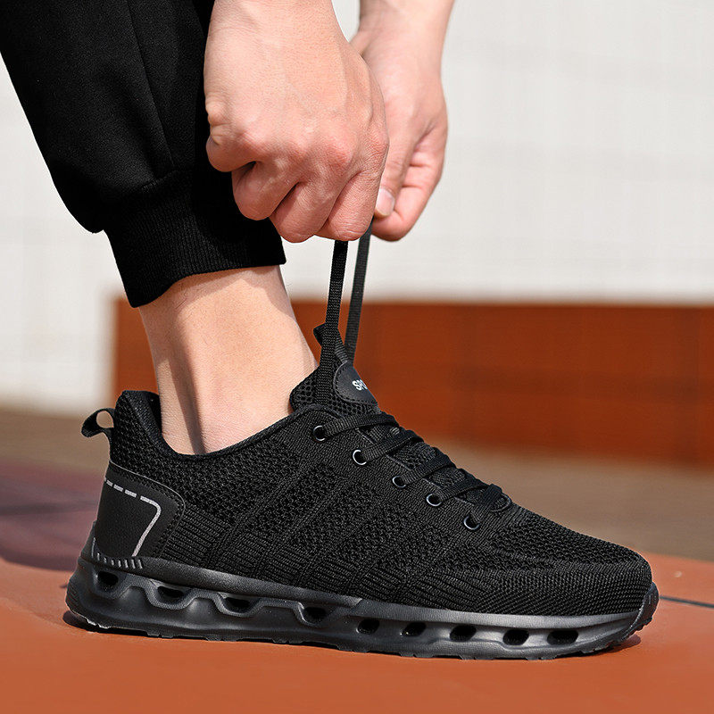 鞋底侧面带孔透气网鞋夏季清爽网布防滑运动男鞋厚软底休闲网面鞋,淘宝优惠券,粉丝福利购,淘宝优惠卷