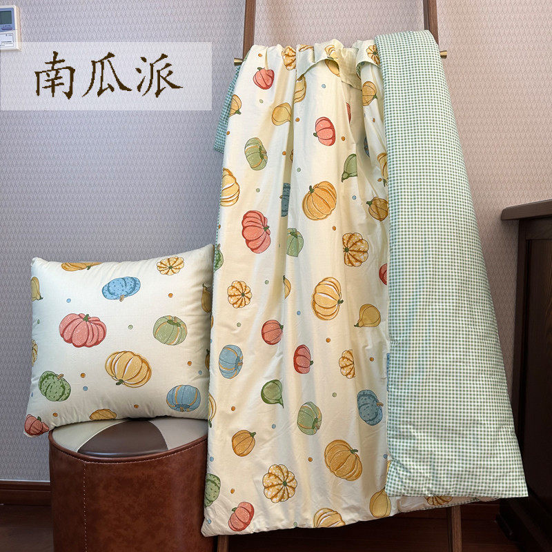 纯棉抱枕被子两用全棉午睡办公靠垫被儿童午休被陪护被午休被,淘宝优惠券,粉丝福利购,淘宝优惠卷