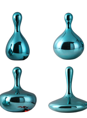 几何现代玻璃水滴摆件酒柜创意轻奢桌面样板房酒店软装装饰摆件