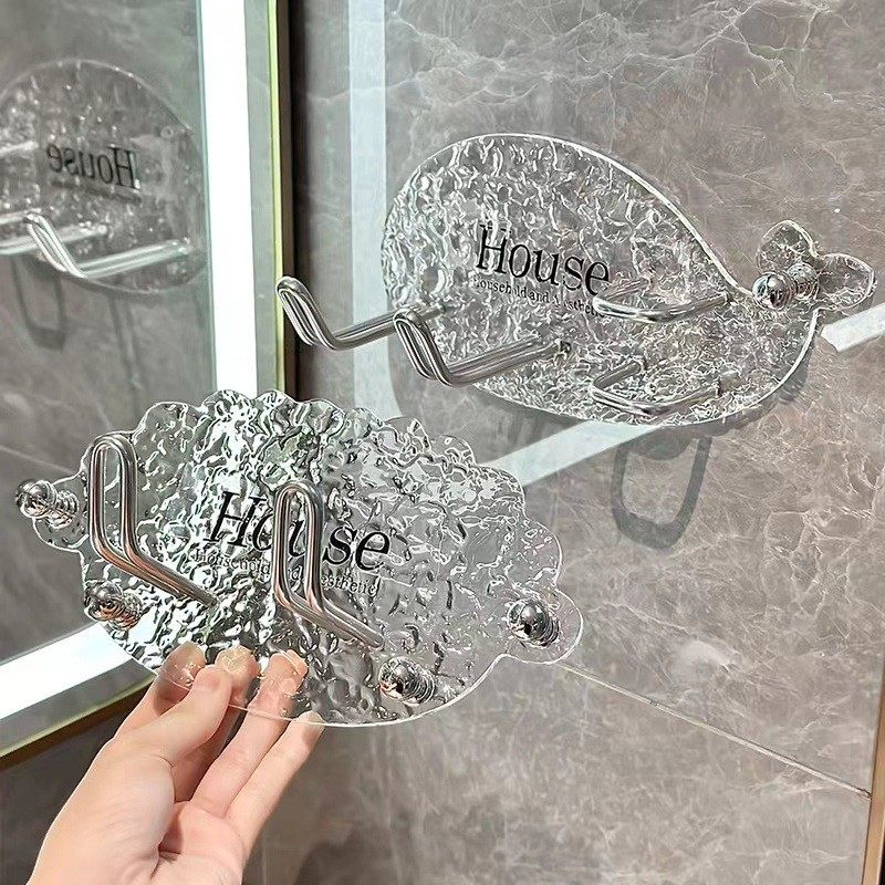 亚克力吹风机支架家用免打孔卫生间浴室置物架壁挂吹风筒收纳架,淘宝优惠券,粉丝福利购,淘宝优惠卷