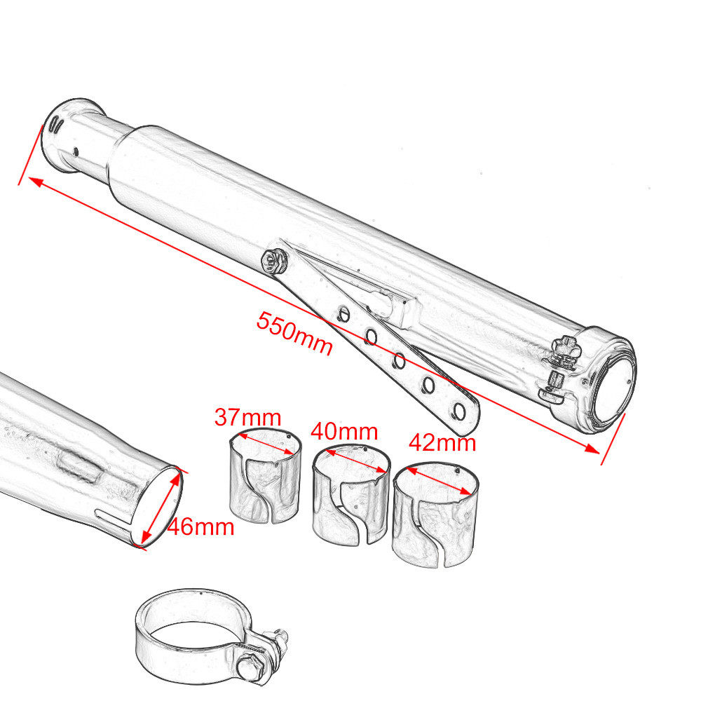 摩托车改装仿古烤漆哈雷排气管巡航电镀复古太子大地鹰王直排回压,淘宝优惠券,粉丝福利购,淘宝优惠卷