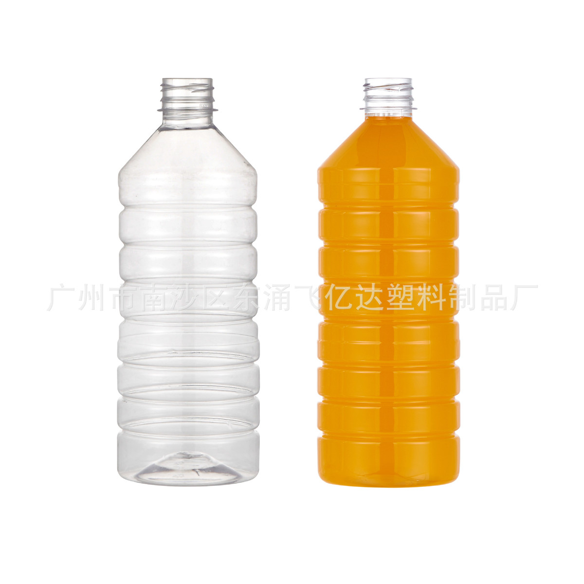 果汁瓶塑料瓶 1000毫升圆形塑料瓶矿泉水瓶  1升 1公斤 - 图2
