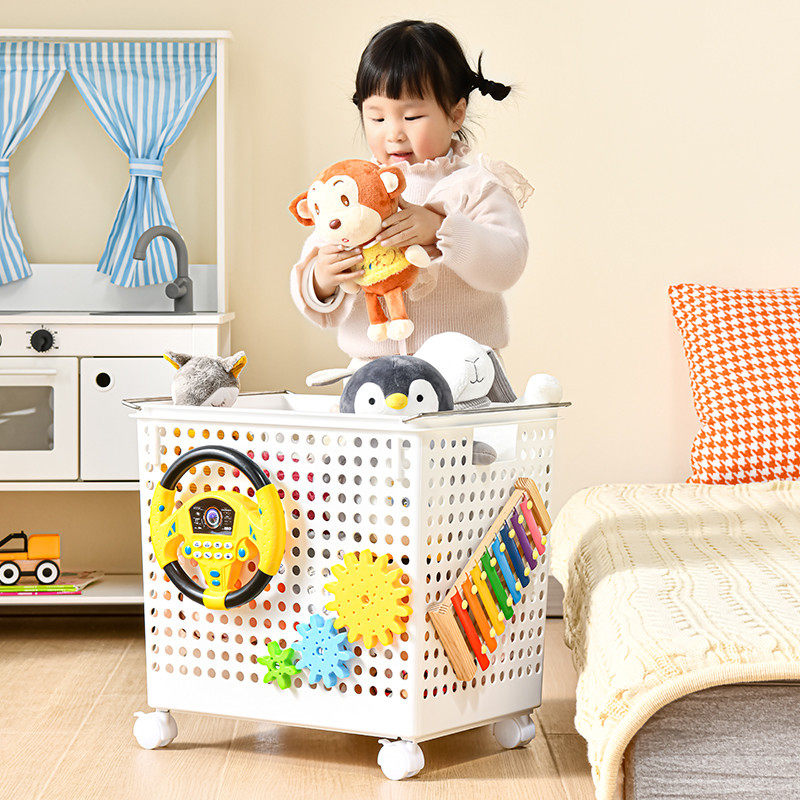 天鼠儿童玩具收纳箱家用宝宝推车积木娃娃忙碌筐洞洞板脏衣篓篮子,淘宝优惠券,粉丝福利购,淘宝优惠卷