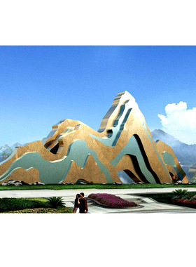 雕塑景观雕塑 喷漆镂空公园水景售楼处摆件 大型不锈钢假山不锈钢