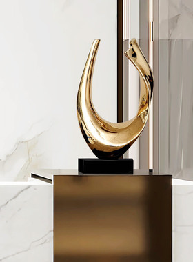 热销牛气冲天现代客厅摆件酒店售楼处雕塑装饰客厅玄关抽象摆设艺