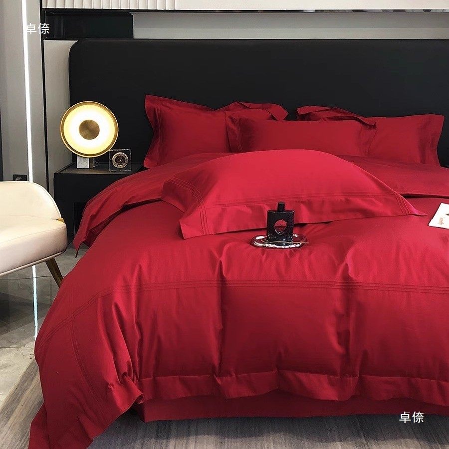 热销酒店四件套婚房一次性床单卧室布置罗兰结婚铺床四件套棉被套,淘宝优惠券,粉丝福利购,淘宝优惠卷