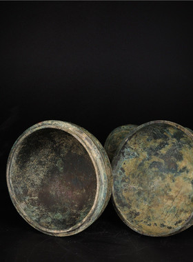 热销青铜青铜器豆收藏鉴赏高46.5口径17重5.8斤