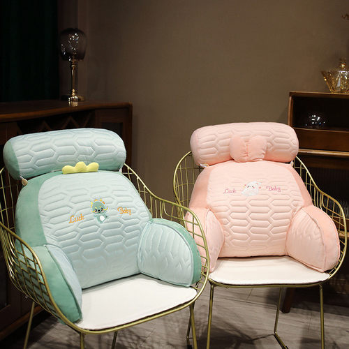 热销夏季乳胶冰丝靠枕床头软包靠背床上看书大靠垫护腰枕腰靠办公 - 图1