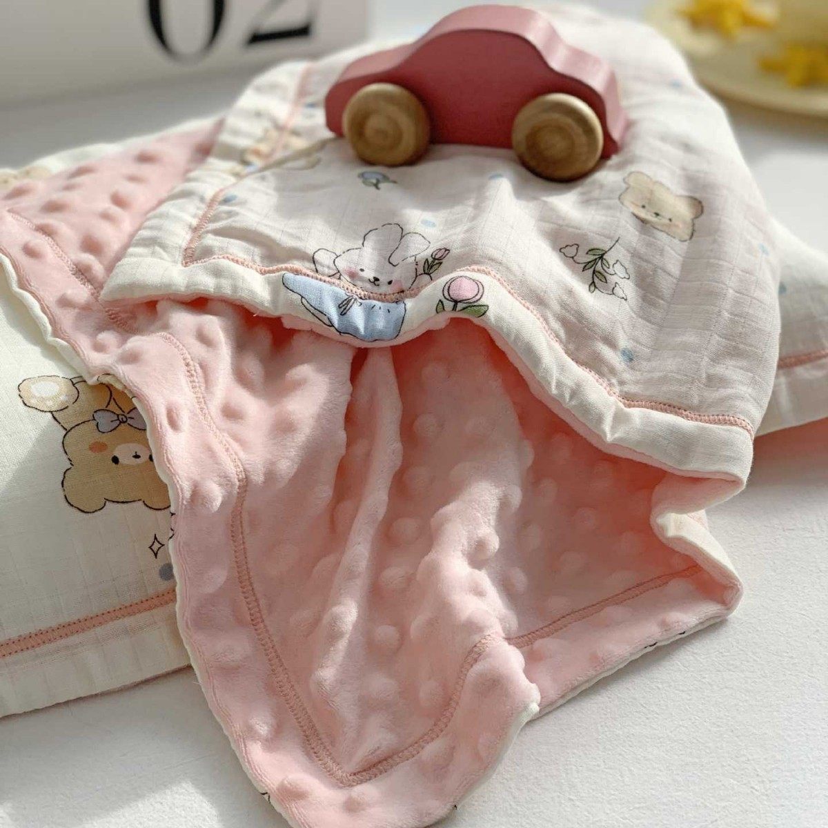 全棉双层纱布豆豆安抚儿童枕套 秋冬口袋宝宝小枕头套 双面可用,淘宝优惠券,粉丝福利购,淘宝优惠卷
