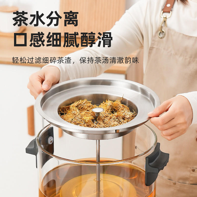 智能泡茶桶煮茶器商用全自动蒸汽大容量蒸茶机电热烧水保温开水桶 - 图1