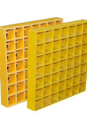 厂家玻璃钢格栅板污水处理盖板养殖光伏走道格栅洗车场玻璃钢格栅