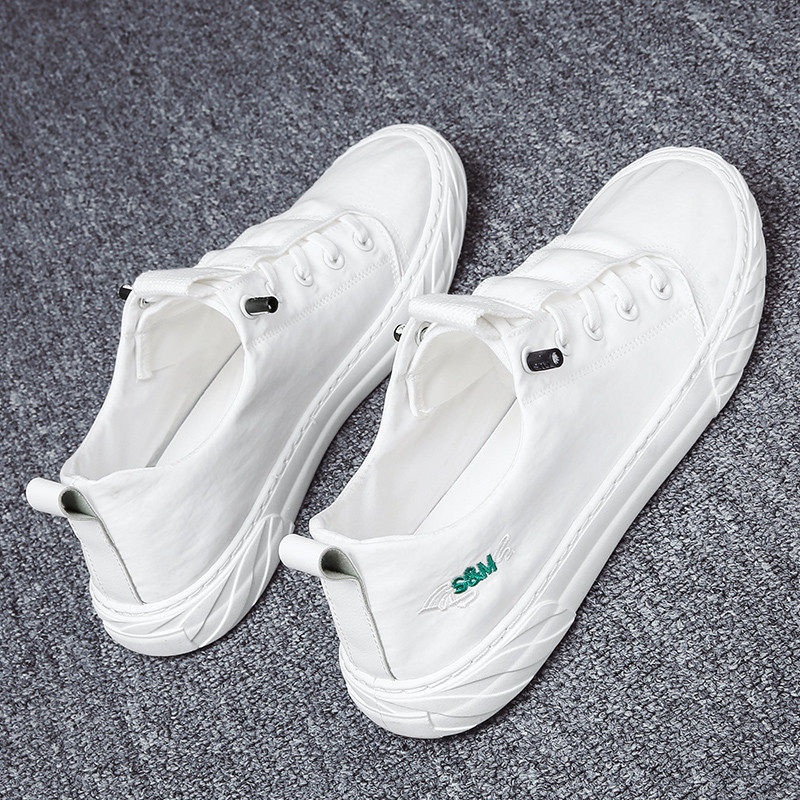 男鞋夏季2025新款一脚蹬休闲帆布板鞋懒人运动开车软底轻便小白鞋,淘宝优惠券,粉丝福利购,淘宝优惠卷