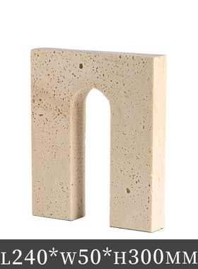 新中式侘寂风仿展示洞石纹托盘果盘黄盘售楼处卧室样板房工艺摆件