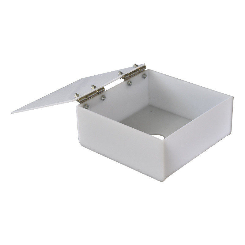 Milky white acrylic equipment protective cover construction site punch and attendance machine protective cover construction punch dust cover with cover