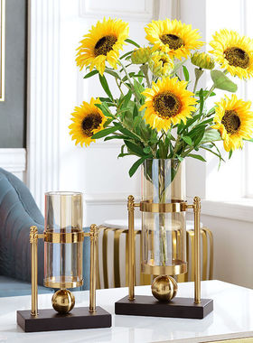 热销现代轻奢花瓶摆件家居插花餐桌干花电视柜客厅软装饰品跳舞兰