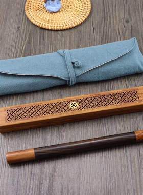 酸枝木供应檀木香盒非洲厂家镶嵌黄杨木卧香盒木质香筒二件套