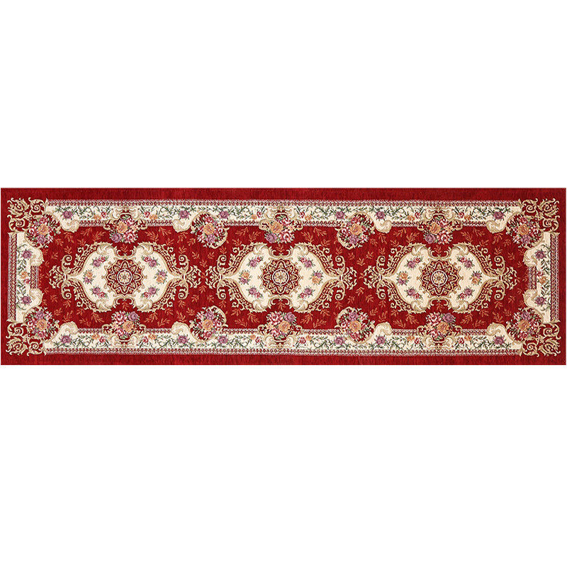 欧式厨房地垫卧室床边客厅地毯吸水防滑家用门厅入户加长脚垫红色,淘宝优惠券,粉丝福利购,淘宝优惠卷