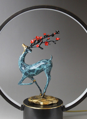 厂家供应鹿铜全铜台灯触碰式开关卧室床头柜家居玄关摆件量大价优