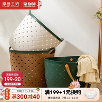 Morden Housewife Dirty Laundry Basket Dirty Laundry Basket Home Toilet Bathroom Clothing Miscellaneous Finishing Containing Basket Imitation Rattan