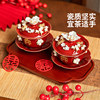 Modern housewife Sancai tureen with lid wedding tea cup