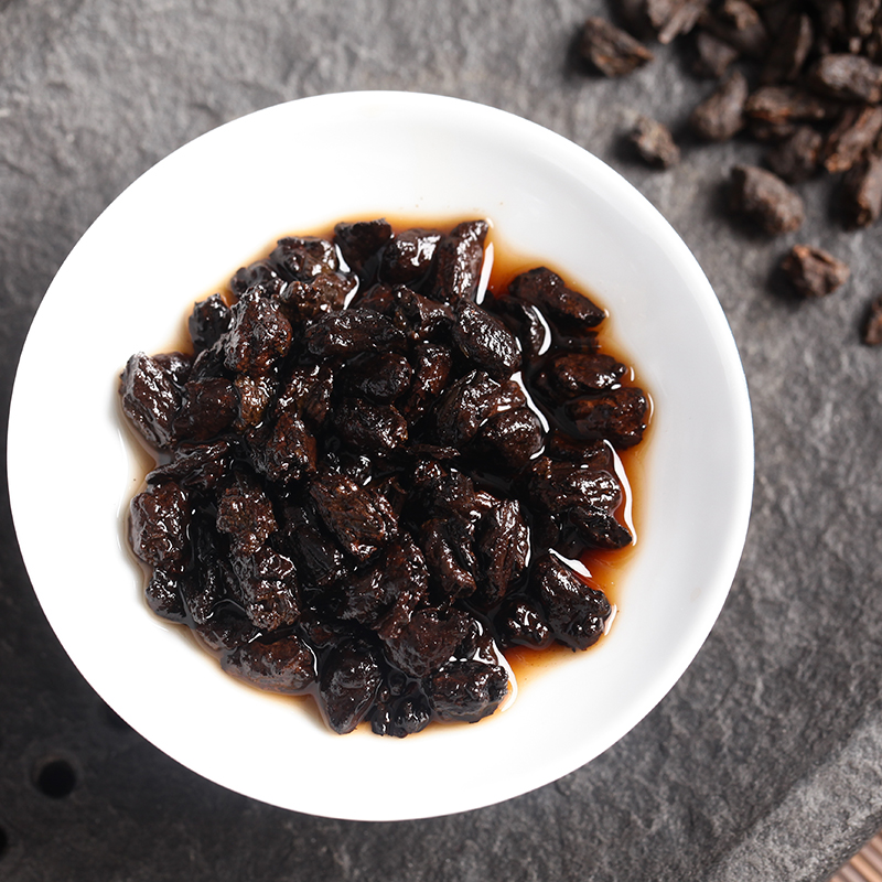 千日醉茶化石 糯米香普洱茶碎银子黑珍珠普洱