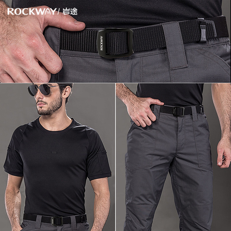 Rockway岩途休闲皮带男士尼龙腰带户外男帆布腰带女裤带铝合金L35,淘宝优惠券,粉丝福利购,淘宝优惠卷