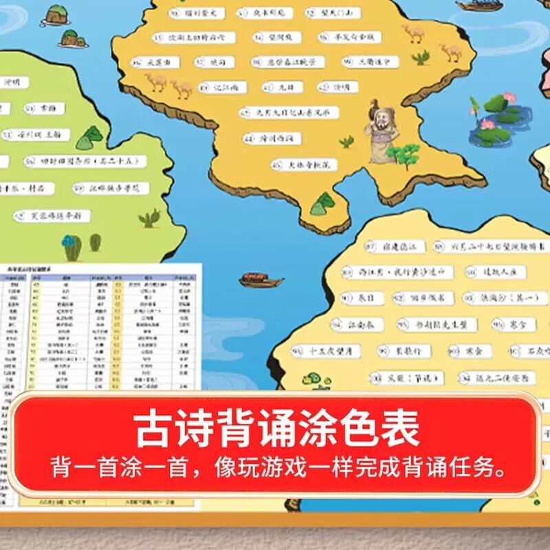 小学必背古诗三讲三练知识全解全2册 必背古诗词考点梳理 一年级二年级三年级四年级五年级六年级同步教材唐诗300首